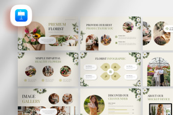 Premium Florist Keynote Template
